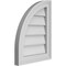 Ekena Millwork Quarter Round Top Left Surface Mount PVC Gable Vent w/ 2"W x 1-1/2"P Brickmould Frame, 14"W x 18"H GVPQL14X1802SN - alternate 4